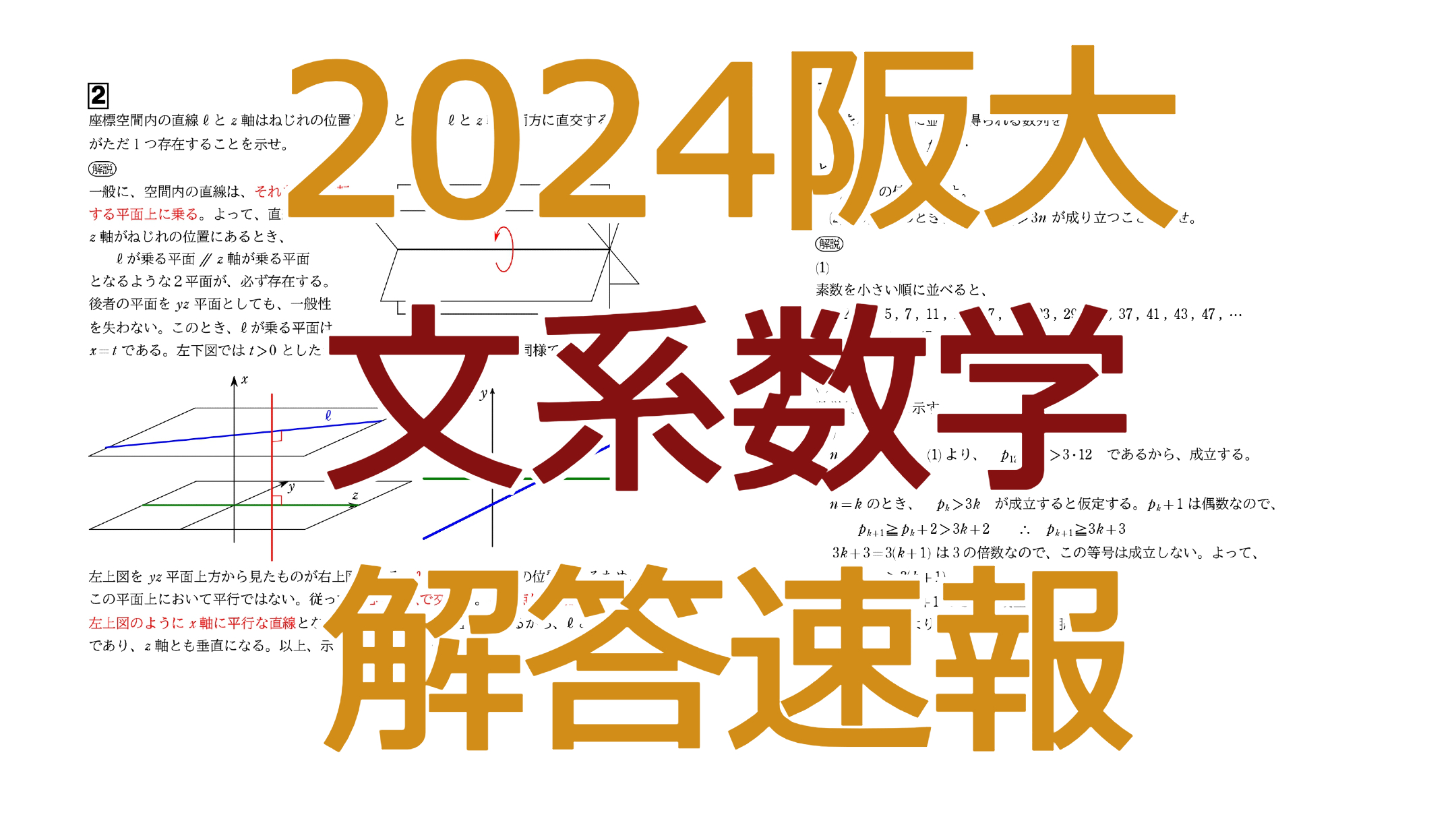 2024阪大【文系数学】解答速報