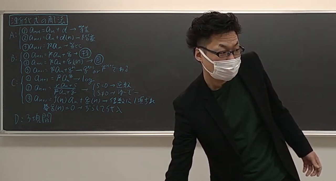 漸化式のフローチャート