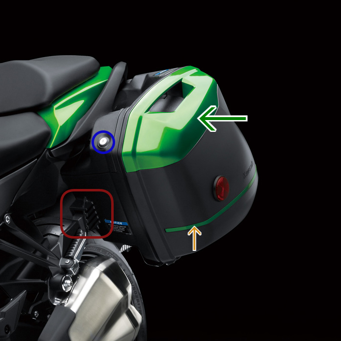 パニアケース各部