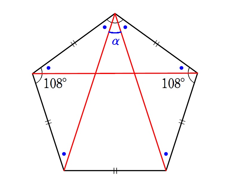 正五角形３