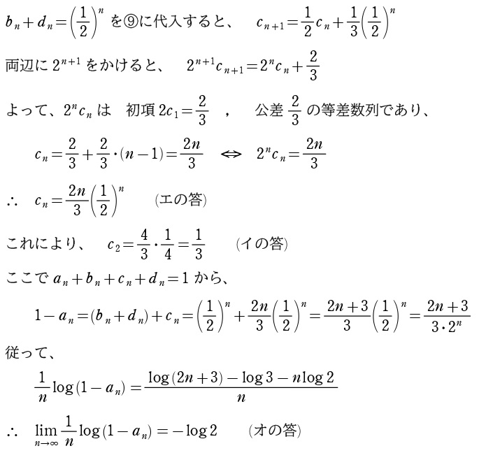 ［Ⅰ］解答③